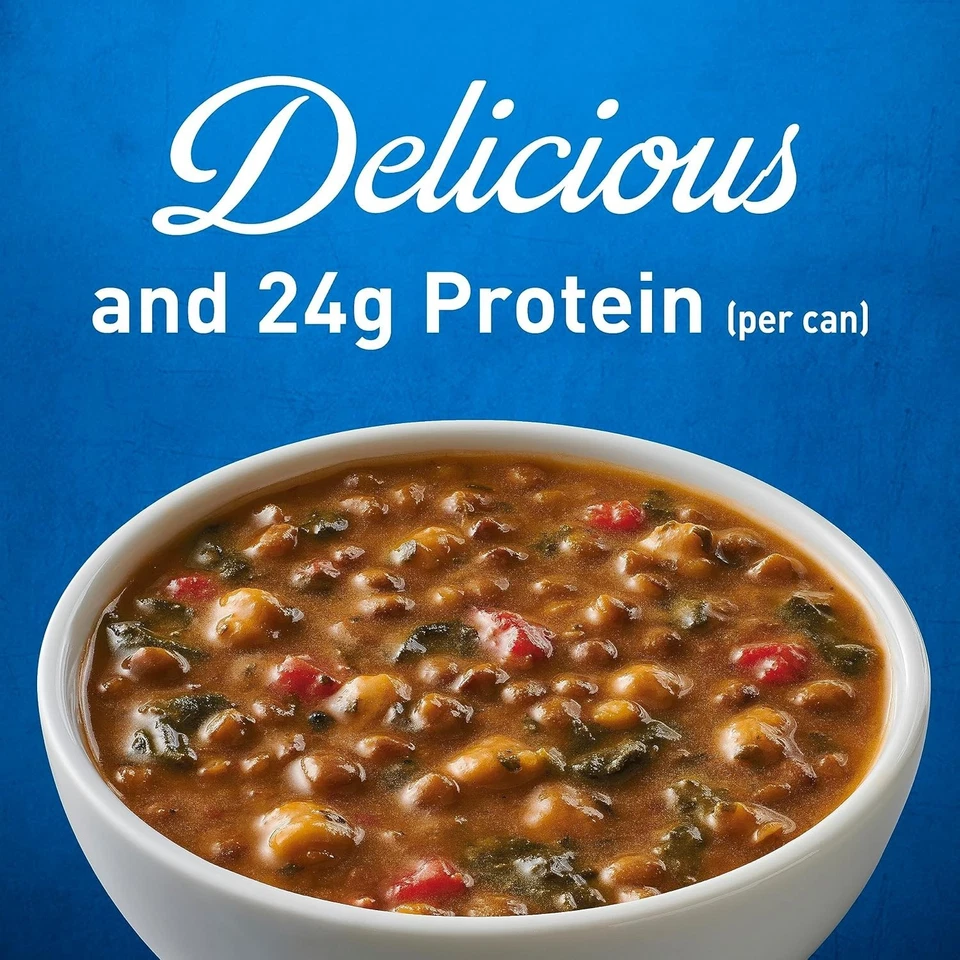 Progresso Mediterranean-Style Lentil Protein Soup, Vegetarian, 19 oz. Pack of 12 - Image 3 of 4