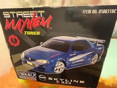 Nikko 1/5 Scale Nissan Skyline GT-R R34 Giant RC Car 80cm 35cm