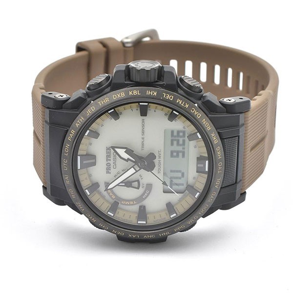 Casio PRW-61LD-5JF Pro Trek Quartz Men's Watch Gray Dial Ana-Digi