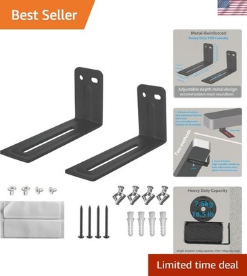 Versatile Soundbar Wall Mount for Samsung, LG, Vizio - Effortless Setup & Style