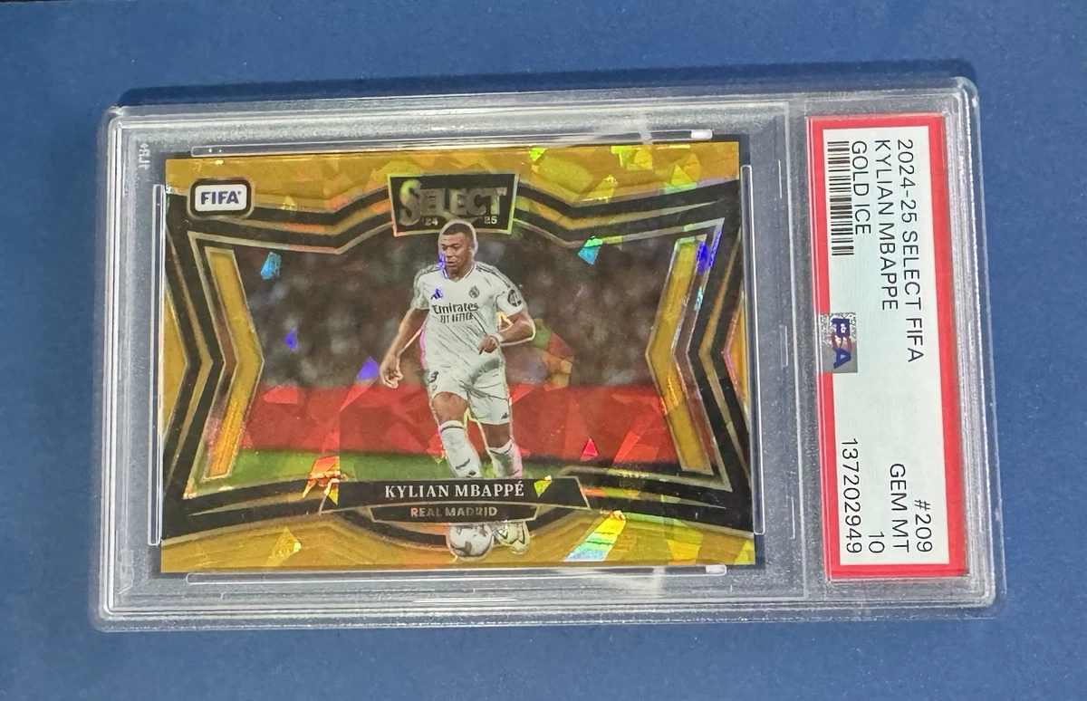 2024-25 Panini Select Kylian Mbappe Gold Ice 10/10 PSA 10 | eBay