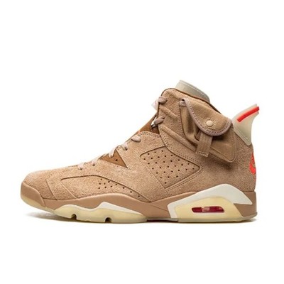 TRAVIS SCOTT x AIR JORDAN 6 Retro British Khaki DH0690-200 Sz 12