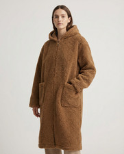 Ladies MERINO 100% Wool Sheep Wool Long Jacket Coat