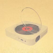 KC-909 Bluetooth Wall Mountable CD Player White with Remote, Mount Kit