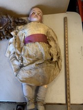 Antique 28” Queen LOUISE Bisque Head doll Germany #12 composition Body Sleep Eye