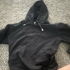 Pro Club Heavy Weight Fleece Black Hoodie Drawstring Pockets Long Sleeve S