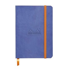 Rhodia Rhodiarama Soft Notebook - 72 Lined Sheets - 4 x 5 1/2 - Sapphire