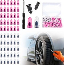 60 Pcs Rubber Tire Nail Repair Kit Screw In Tire Plugs for Car Truck SUV Van