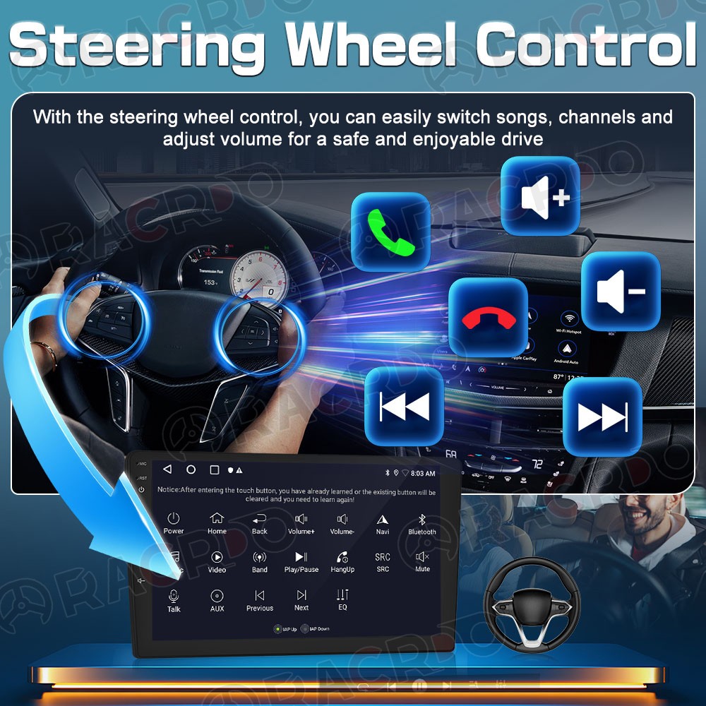 Android 15.0 For Jeep Wrangler JL Gladiator 2018 2019-2022 Carplay Car Radio GPS thumbnail 9