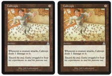 Caltrops x2 2x 1999 Urza's Destiny Colorless Uncommon Artifact MTG SP - NM AZ2