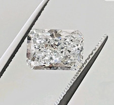4.50 CT Radiant Cut D-E Color VVS1 Diamond Premium Quality gemstone 9x11mm