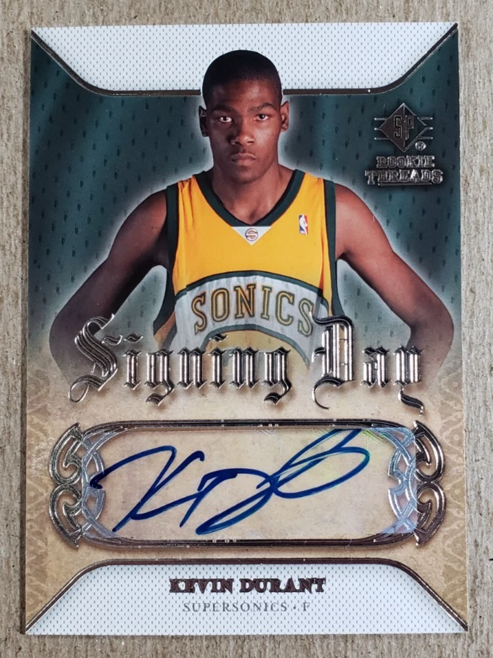 Upper Deck Kevin Durant Basketball Autographed Sports Trading 