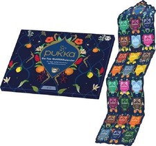 PUKKA  BIO- Tee Wohlfühlkalender  Adventskalender aufklappbar 24 Beutel mit Text