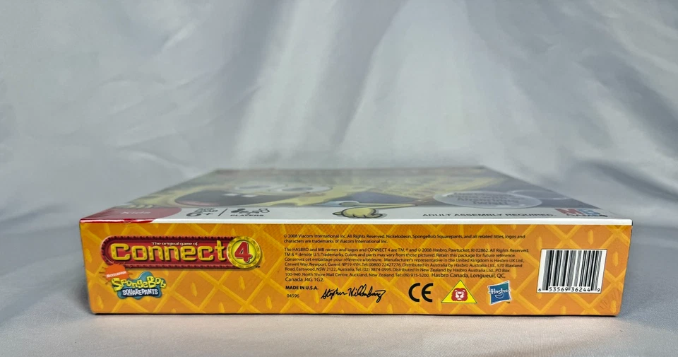 Spongebob Squarepants: Connect 4 Four - Hasbro, Nickelodeon - New/Sealed - Image 4 of 4