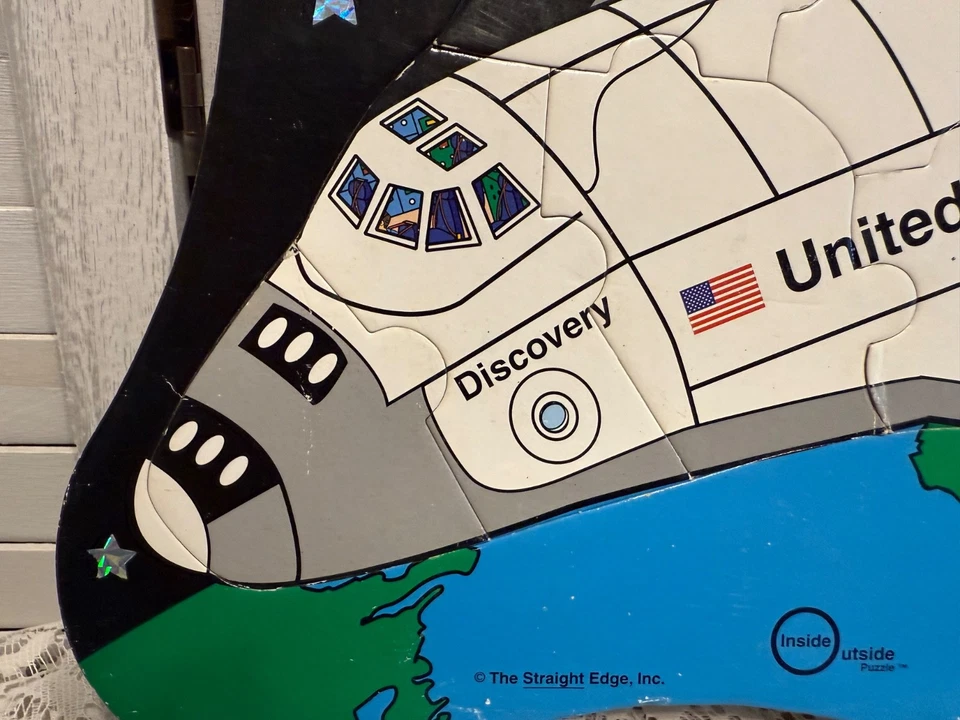 NASA Space Shuttle Discovery United States Inside Outside Puzzle Straight Edge  - Image 4 of 4