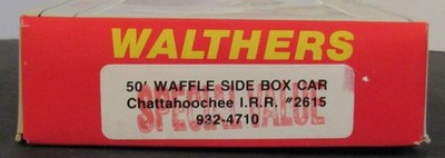 Walthers 932-4710 HO CIRR Chattahoochee 50' Waffle Side Box Car Kit 2615 NIB