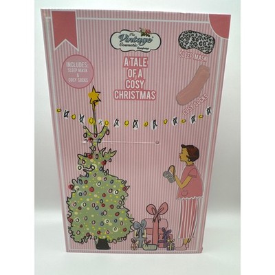THE VINTAGE COSMETIC COMPANY Tale of a Cosy Christmas Sleep Mask and Socks BNIB