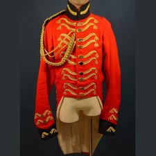 MEN'S RED WOOL BRITISH, AIDE-DE-CAMP, FULL DRESS COAT, Only coat for sale
