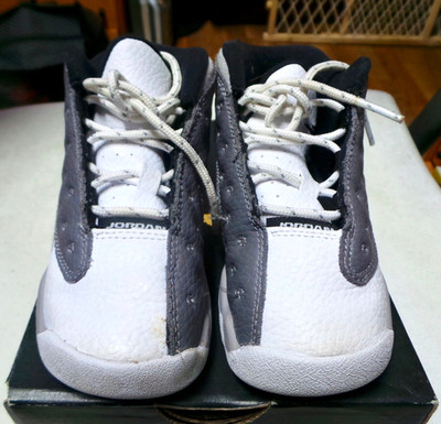 Jordan Retro 13 (TD) Todder XIII  Atmosphere Grey  Shoes 414581-016 Size 8C