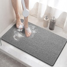 HITSLAM Shower mat Non Slip, 24 x 16 Inch Bath Mat for Tub with Drain Holes, ...