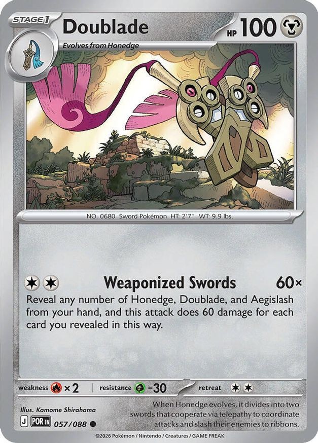 Pokemon Doublade (57/124) Perfect Order NM