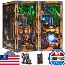 MiniCity Book Nook Kit, DIY Dollhouse Booknook, Miniature Kit for Bookshelf Inse