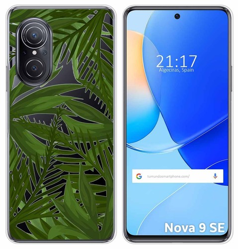 Custodia In Silicone Liquido Blu Per Huawei Nova 9 SE Design Acqua Disegni
