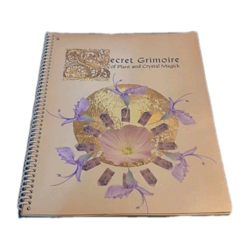 Secret Grimoire of Plant and Crystal Magick Handmade Ephemera Book