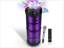 Pyle Outdoor Wireless Boombox Stereo System 800W Portable Rechargeable Speaker