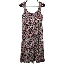 Signature Ella Babydoll Floral Sleeveless Mini Dress 6 Boho Y2K Summer Stretch