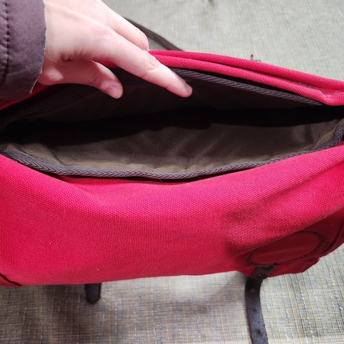 Duluth Pack Canvas Laptop Scoutmaster Backpack - Red - Picture 10 of 11