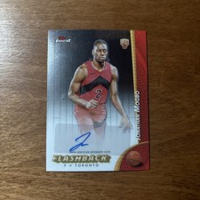 Jonathan Mogbo 2025 Topps Finest Basketball RC Flashback Auto Toronto #FBA-JM
