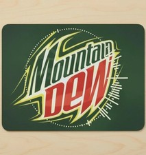 Mountain Dew 9.5 x 8 Mouse Pad With Anti-Slip Rubber Backing Made In USA