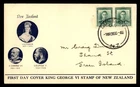 Mayfairstamps New Zealand FDC 1938 King George VI Queen Victoria Kings First Day