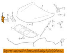 53550-78010 Toyota Hook assy, hood auxiliary catch 5355078010, New Genuine OEM P