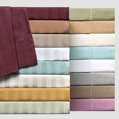 Egyptian Cotton 300TC Organic King Sheet Set Sateen Aberry Stone Chemical Free - Picture 3 of 6