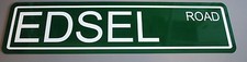 EDSEL ROAD Metal Street Sign For Ford Corsair Citation Pacer Garage Man Cave