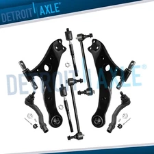 Front Lower Control Arms Sway Bars Tie Rods for 2002-03 Lexus ES300 Toyota Camry