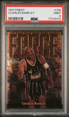 1997-98 Topps Finest Charles Barkley Force #156 PSA 9 MINT MD110