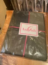 $325! NWT Ann Gish 100% Silk Taffeta Crystal Pleat EURO Pillow Sham - Bronzini