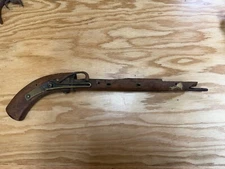 Japanese Matchlock pistol stock signed
