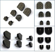 11mm x11mm Black Shoe Stiletto High Heel Sole Repair Cap End Tip Pin Like Rubber