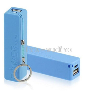 USB Power Bank Case Kit 18650 Battery Charger DIY Box Boost Module Blue