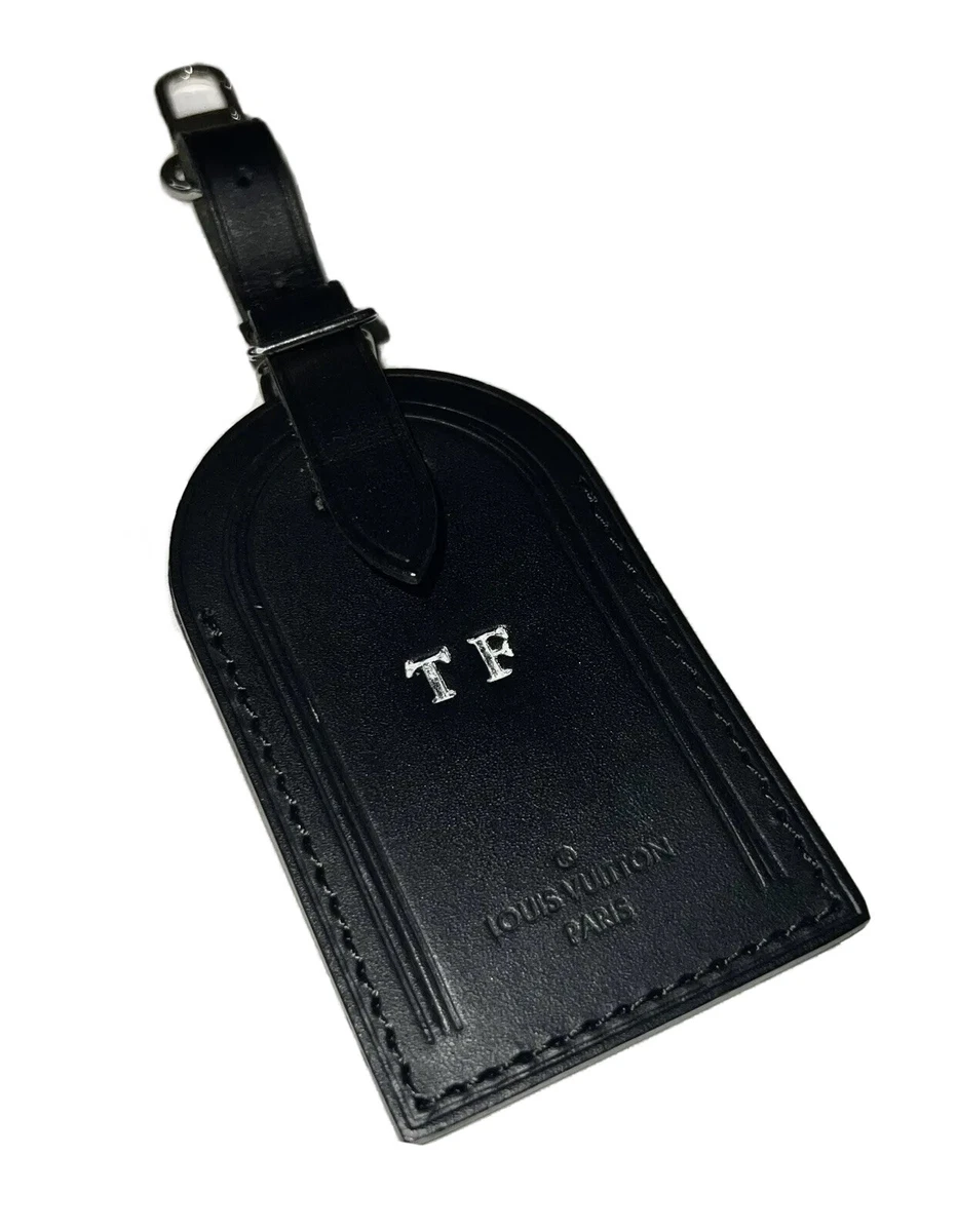 louis vuitton luggage tag initials