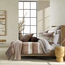 Clearance- Oscar Oliver EURO Sham Vaughn Cotton Cocoa MSRP: $40