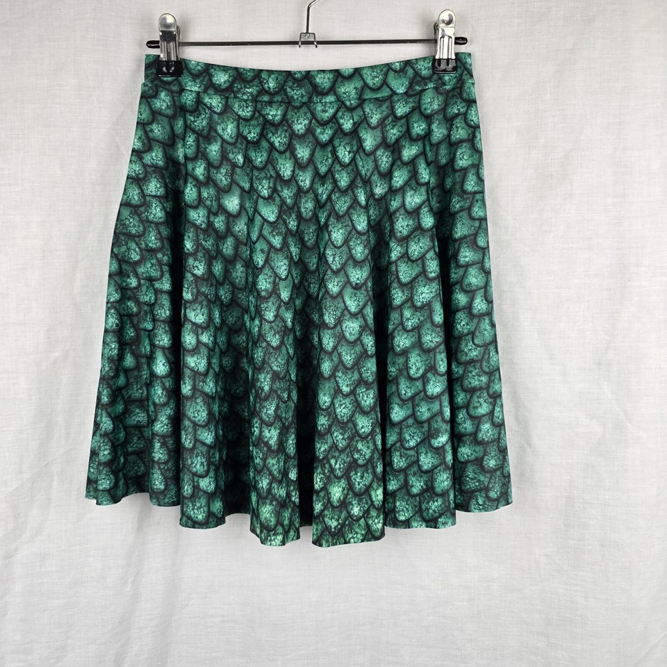 BlackMilk X Game Of Thrones Size Small Green Dragon Scale Skirt 23" Waist 