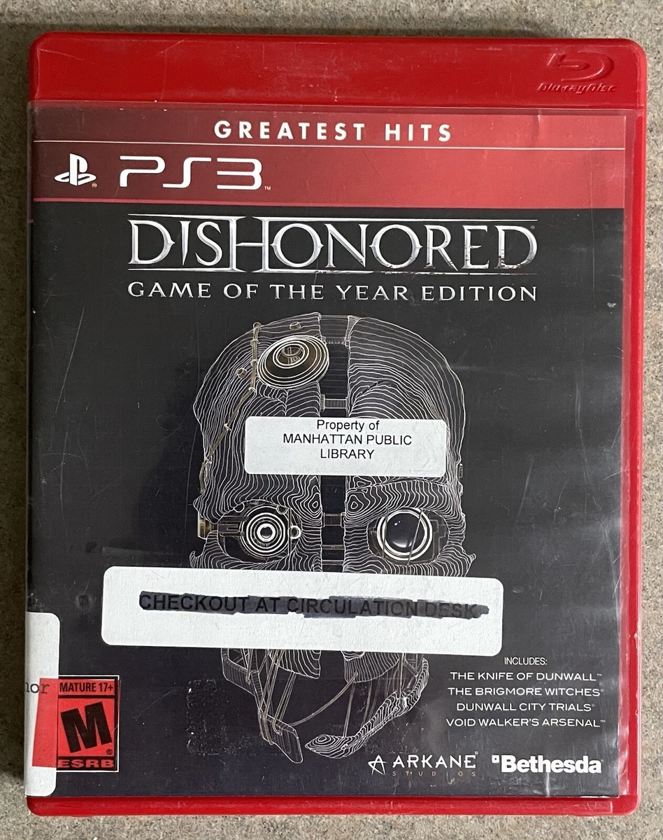 Dishonored Game Of The Year Edition GH (Sony PlayStation 3) PS3.