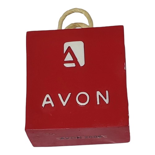 Avon Business Card Holders Exclusive Rep 2006 Sales Award Red Logo Shopping Bag - Picture 18 of 20