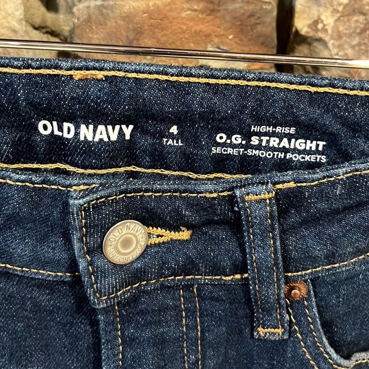 Old Navy Straight High Rise Jeans Secret Smooth Pockets
