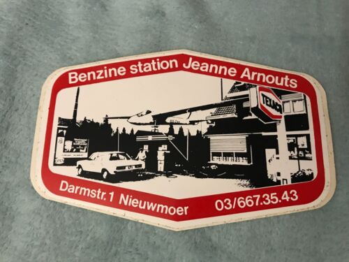 Autocollant Benzine station Jeanne Arnouts Texaco - Foto 1 di 2